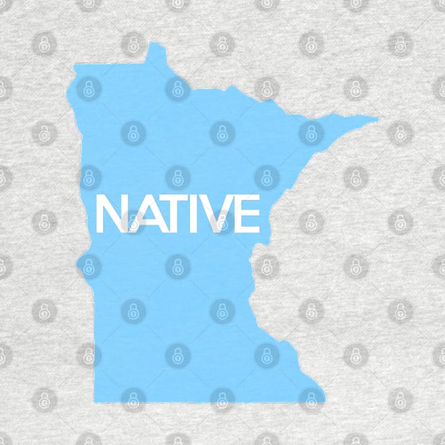 Minnesota Native MN Blue by mindofstate